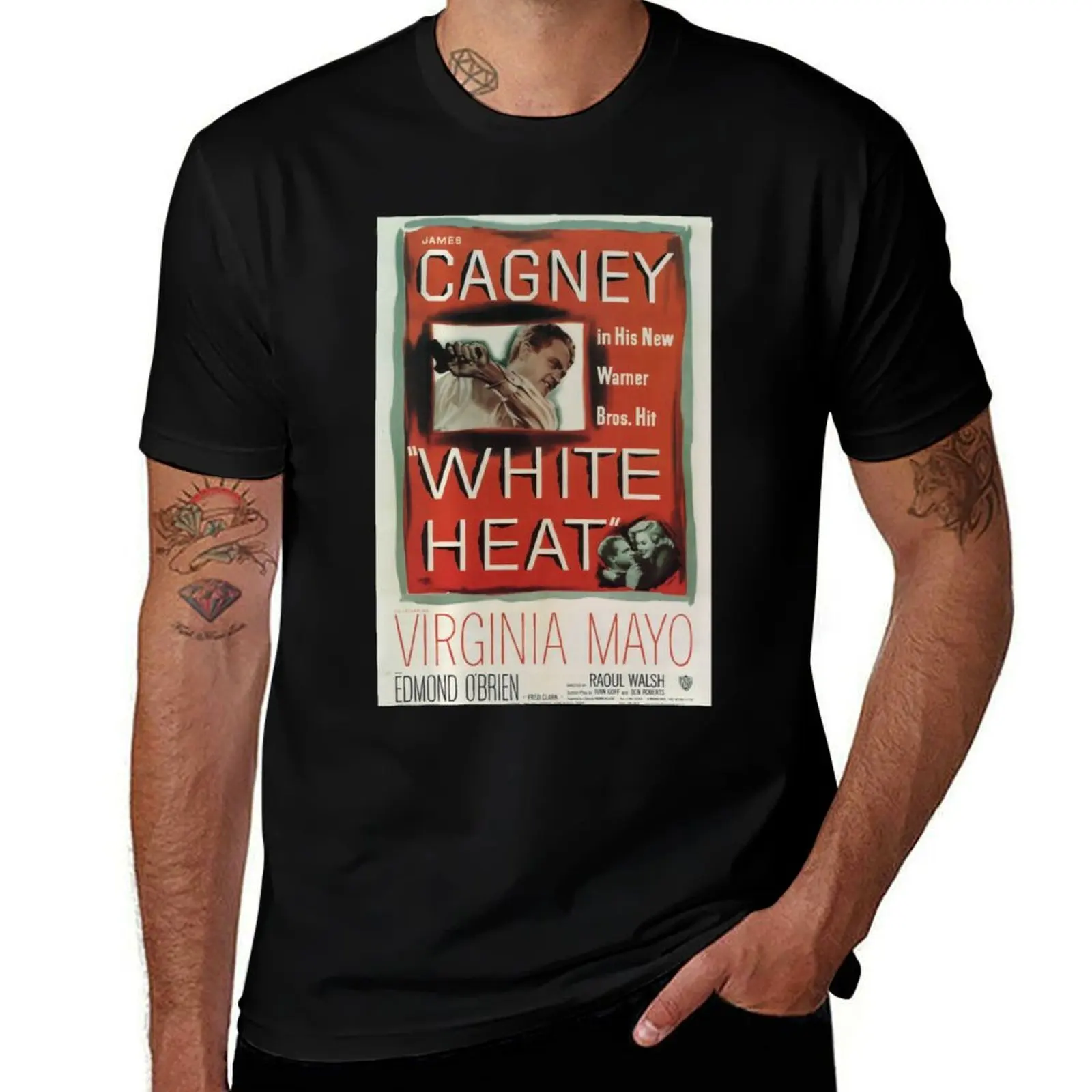 

White shirts cotton (Poster man is Cagney shirts James 2) man t shirt casual Heat for t t T-Shirt men for cotton man