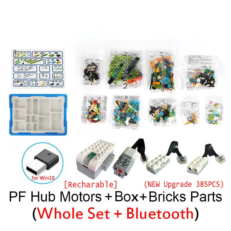 New 385pcs Upgrade Wedo 3.0 Robotics Construction Set Building Blocks Compatible With 45300 Wedo 2.0 Steam Educational Diy Toys