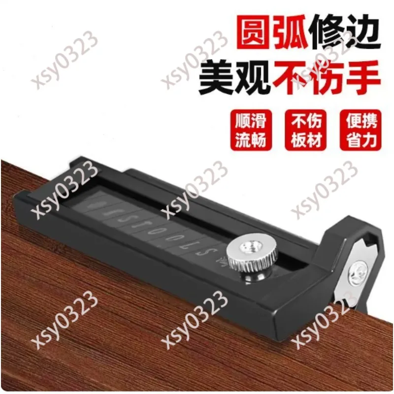 

Woodworking Edge Trimmer, Round Corner Chamfer Tool for Edge Banding Deburring and Scraping