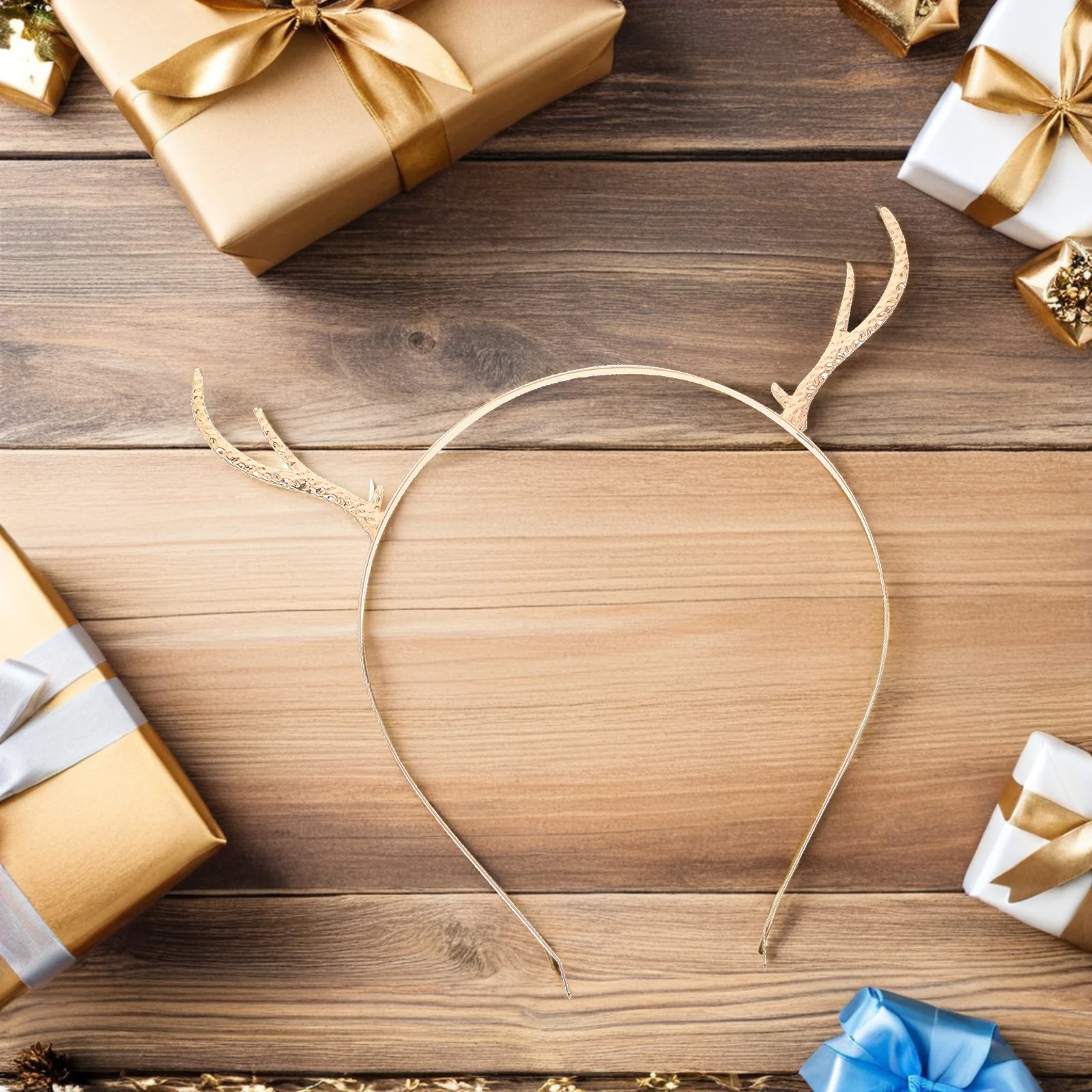 

1Pcs Christma Hairband Antler Style Alloy Headband for Party Masquerade Mardi Gras Cosplay Fairy Theme Hair Accessory