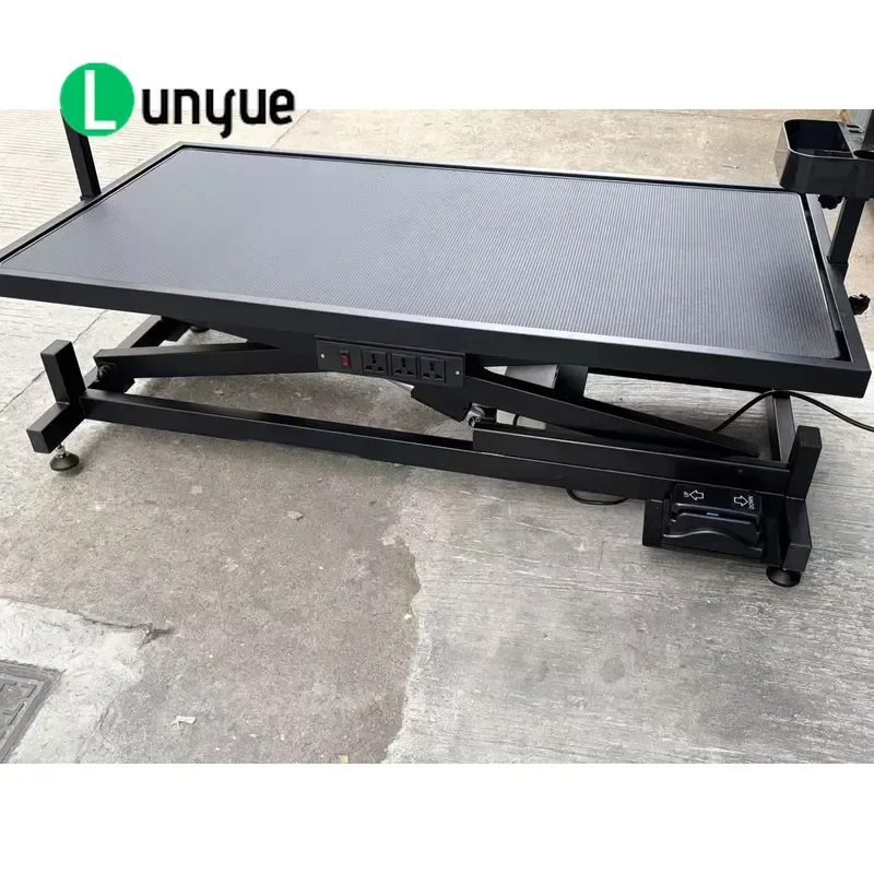 PetFit Modern Electric Lift Beauty Table for Dogs and Cats Steel Frame Non-Slip Rubber Top Grooming Supplies