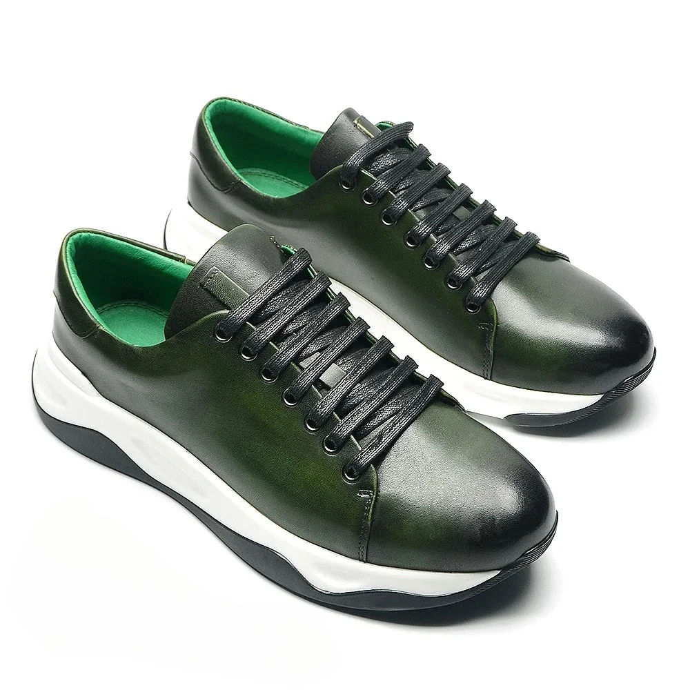 

Стильные мужские кроссовки, роскошные брендовые дизайнерские легкие повседневные мужские оксфорды из воловьей кожи из натуральной кожи, осень-зима