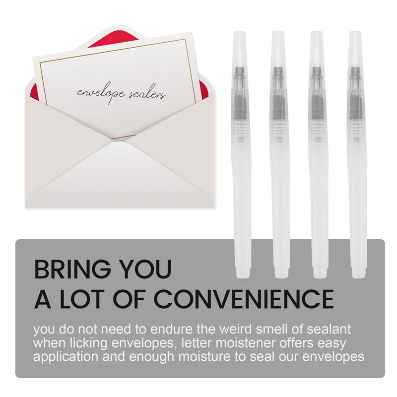 Sensitive 10 Pieces Pencil Style Moistener Stamp Envelope Moistener Mailing Letter Sealer Envelope Licker For Office