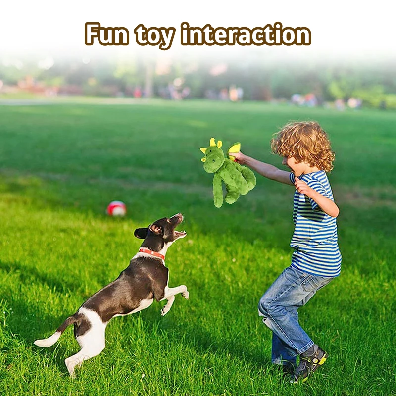 Cats and Dogs Pet Plush Dinosaur Toys Interactive Dog Chew Toys Plush Stuffing Pet Supplies Dog Toys for Small Dogs Sounding toy