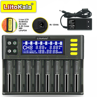 LiitoKala Lii-S8 8-slot LCD 18650/26650/9V Battery Charger