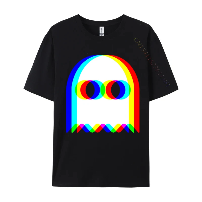 Divertente Fantasma Trippy Vaporwave Halloween Techno Rave EDM Musica Nuova venuta Normale Fresco T Shirt Tessuto di cotone Uomo Top e magliette