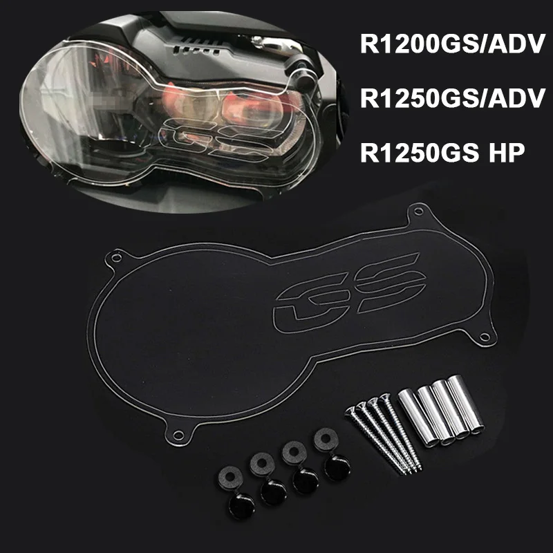 Motorcycle Headlight Guard LED Screen Cover Lens Protector For BMW R1200GS / ADV R1250GS / ADV R1250GS HP