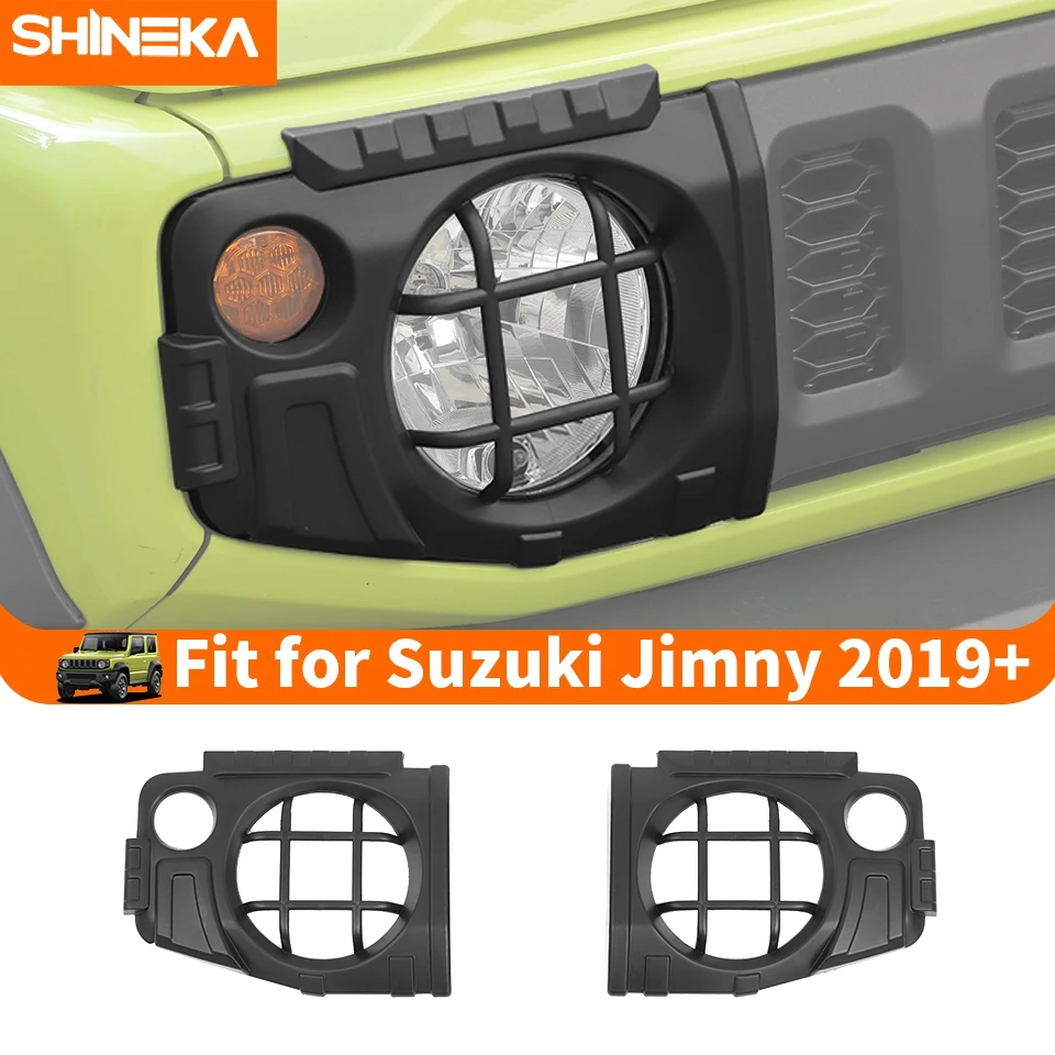 

SHINEKA автомобильная передняя фара, декоративная крышка, наклейки для Suzuki Jimny 2019 2020 2021 2022 2023 2024, аксессуары для капотов ламп