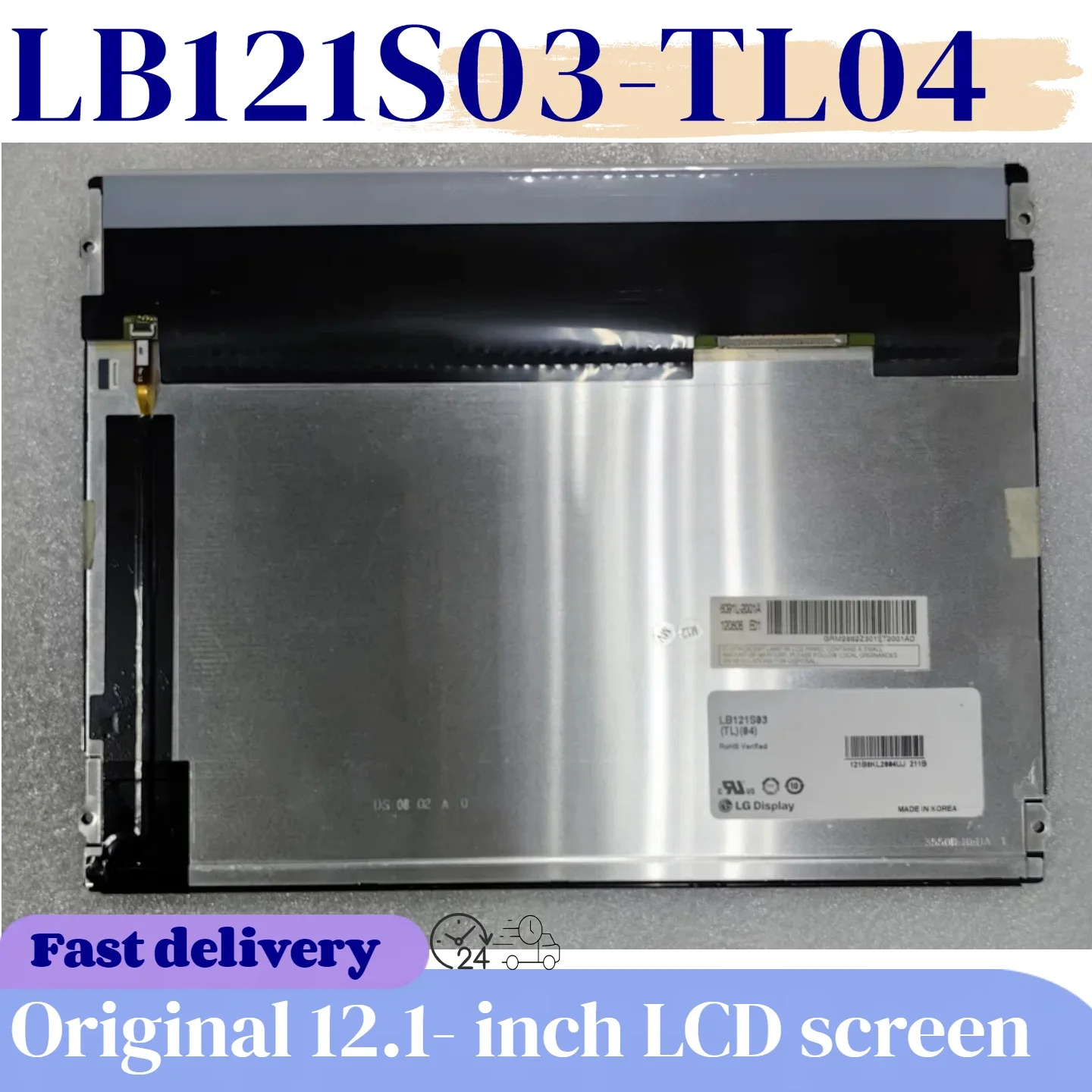 Original 12.1-inch LB121S03-TL04 LB121S03-TL03 LB121S03-TL01 LB121S03-TL02 LCD display screen 100% tested and shipped
