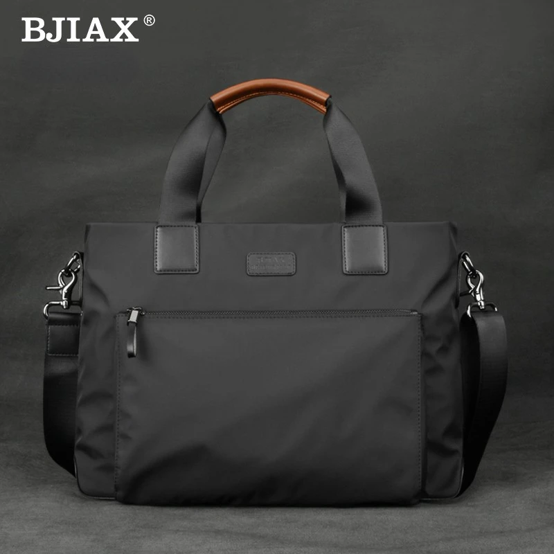 Imagem -03 - Bjiax-bolsa Horizontal de Lazer Empresarial para Homens Nylon Oxford Pano Lona Crossbody Pasta Novo