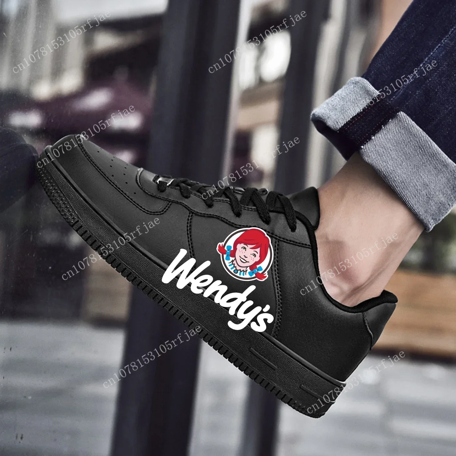 

New Wendys Fast Food Restaurant Logo AF Basketball Mens Womens Sports Running High Quality Flats Force Sneakers Custom Shoe