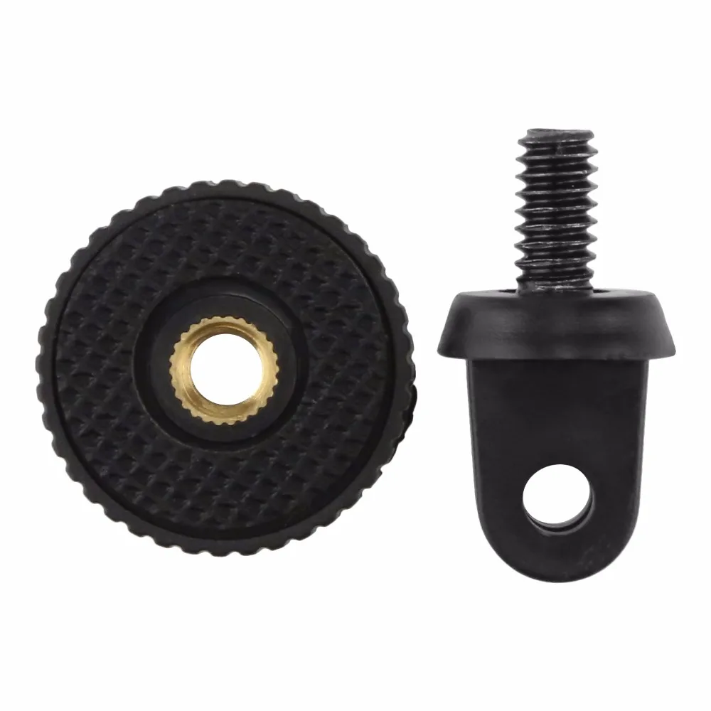 Wholesale Adattatore per montaggio su treppiede Mini ventosa da 1/4 pollici per GoPro Hero 7 6 5 4 Session SJCAM SJ4000 Yi 4K SOOCOO Eken accessori