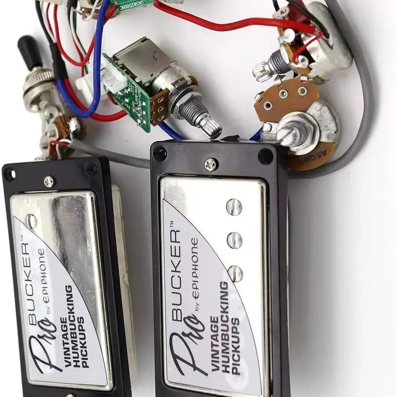 

Набор гитарных звукоснимателей Pro Bucker Alnico с жгутом проводов для гитары Chrome