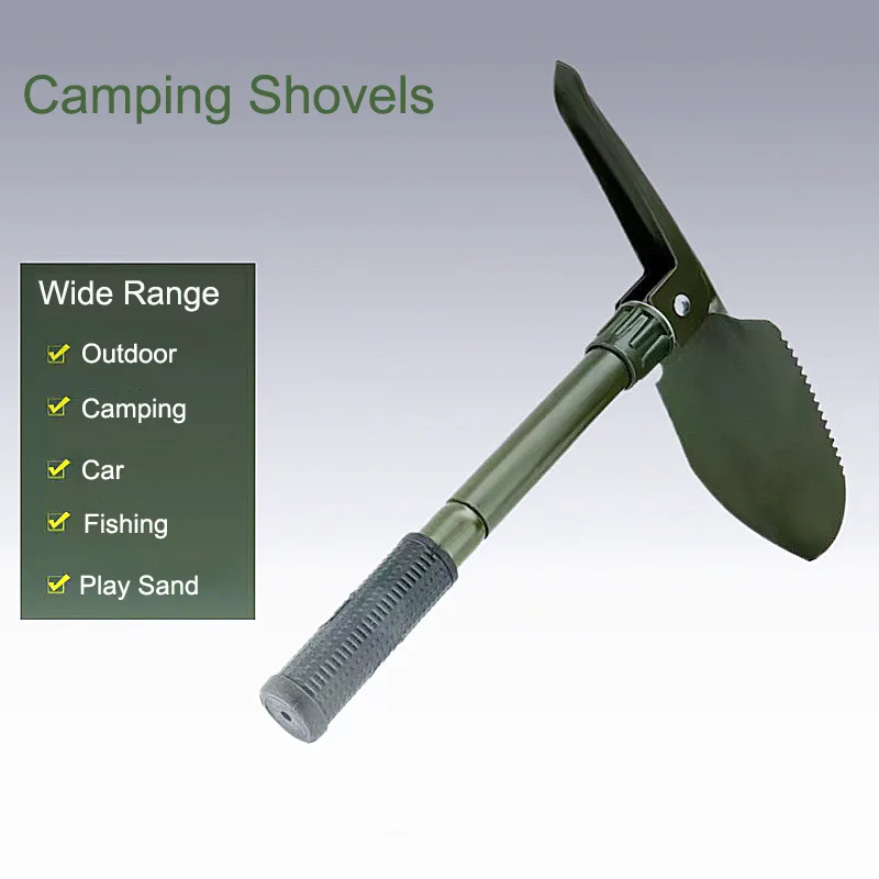 

Mini Folding Shovel with Compass, Portable Lightweight Outdoor Tactical Survival Shovel, Entrenching Tool,for Camping Hiking Dig