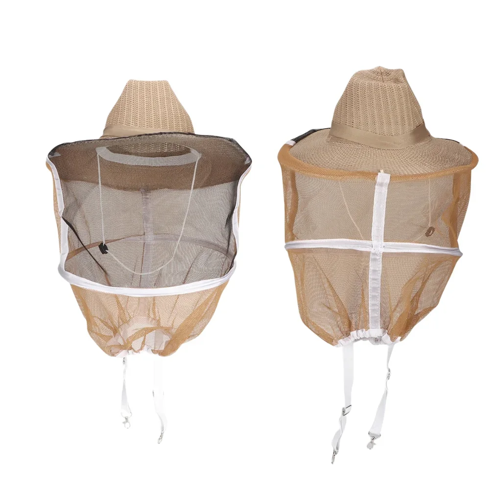 2pcs For Beekeeping Hat With Mesh Breathable For Beekeeping Supplies Protective Accessories Garden Supplies