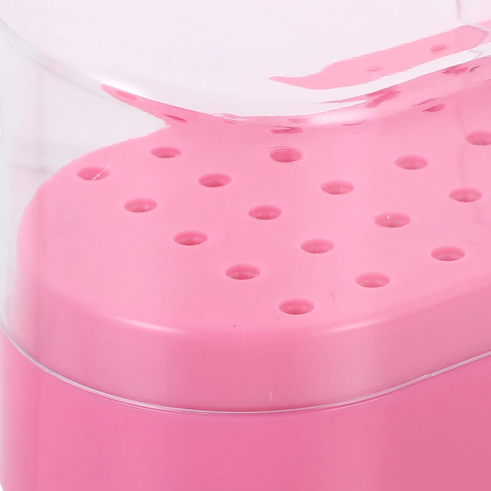 Nail Grinding Head Storage Box Transparent Organizer For Manicure Drill Bits Holder Home Salon Use Nail Art Polishing Head