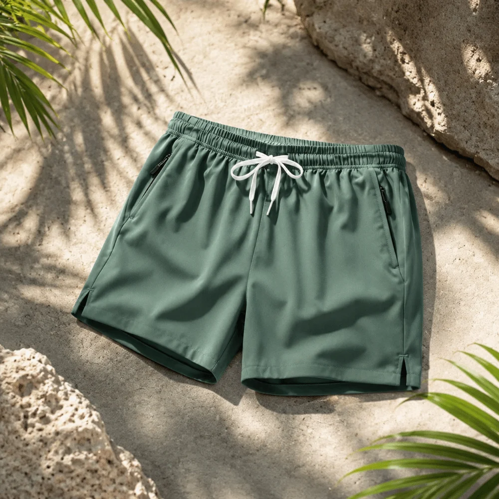 Summer Breathable Sports Shorts Thin Gym Clothes Casual Short Pants Lace-up Drawstring Quick Dry Shorts Fitness