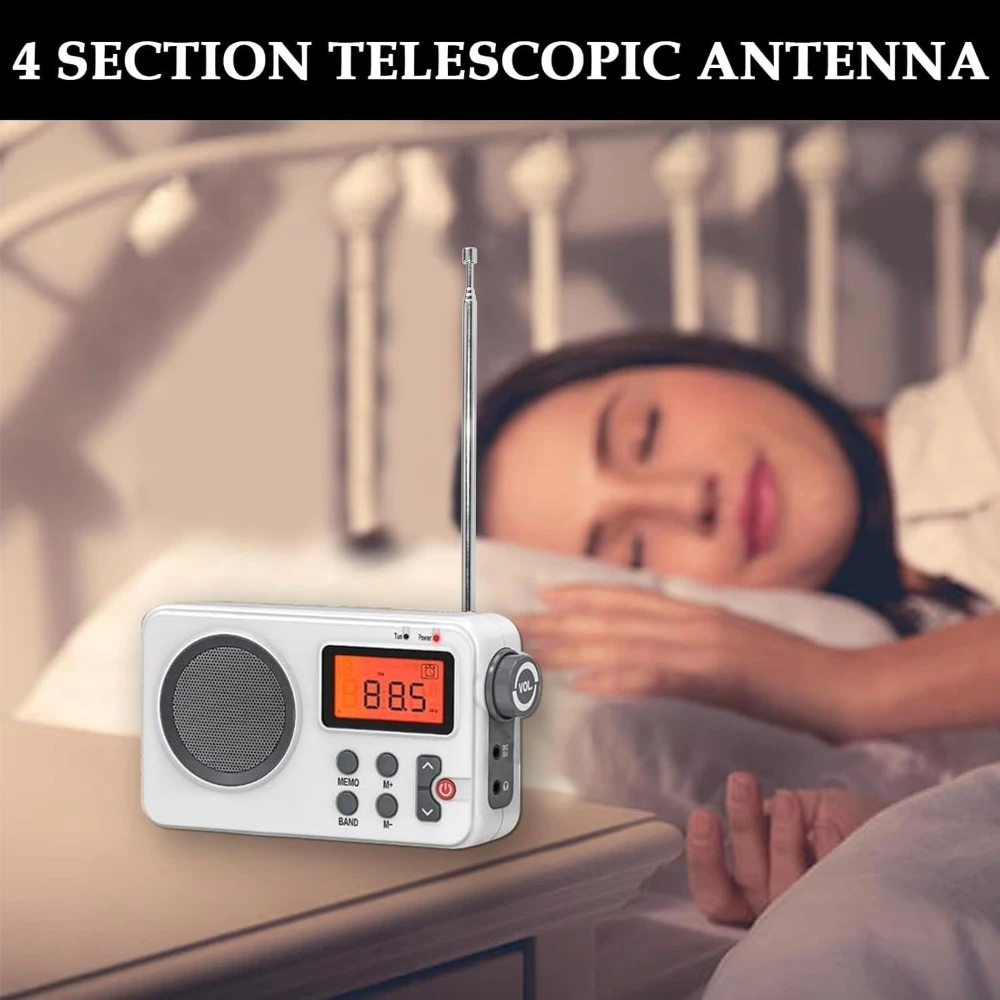 Antenne radio FM télescopique 4 sections Antenne en cuivre chromé 360 °   Antenne universelle radio AM FM rotative 45-450MHZ