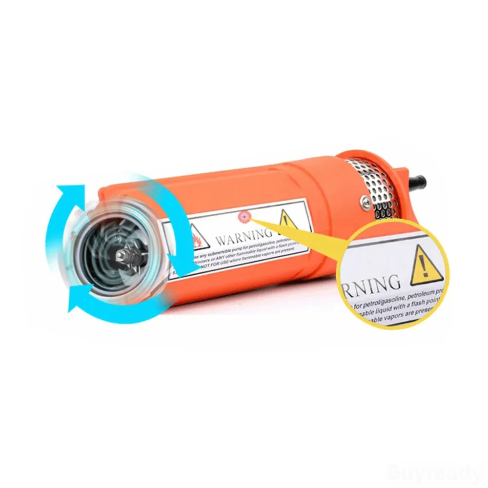 Deep well submersible pump for small electric water delivery with solar panels
