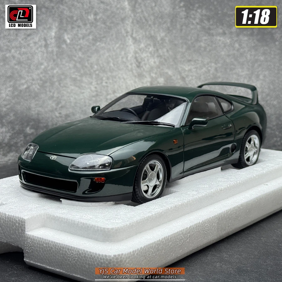 LCD Diecast Automodel 1:18 TOYOTA Supra A80 Automodel Metalen Statische Display Collectie