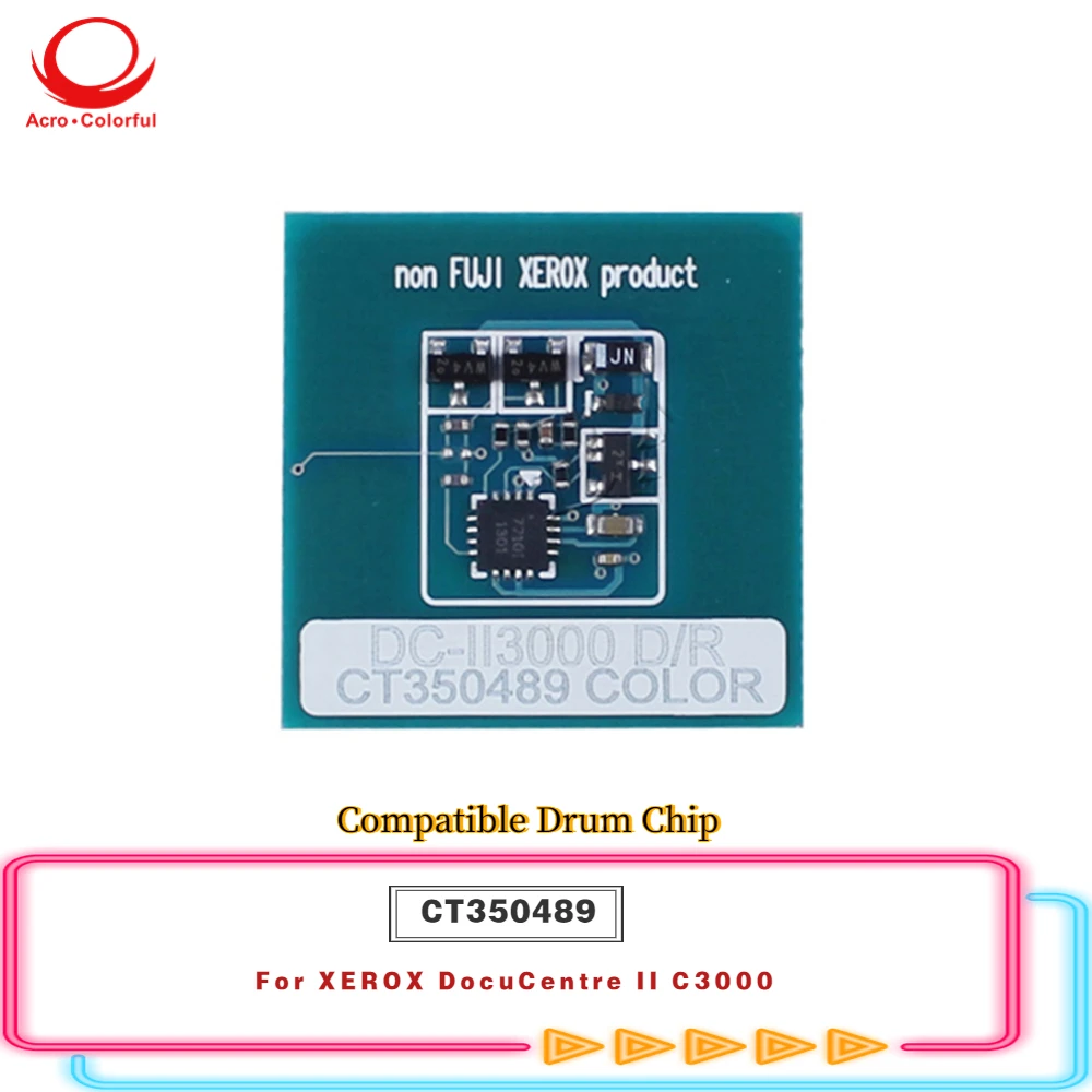 Compatible CT200868 CT200869 CT200870 CT200871 Chip de tóner CT350489 Chip de tambor para XEROX DocuCentre II C3000 C4100 Chip de cartucho