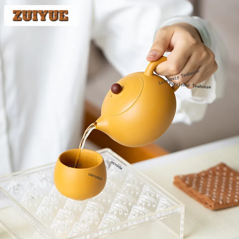 

190ml Golden Section Mud Xishi Teapot Elegant Tea Infuser Pot Tea Brewing Kettle With Filter Tea Items Accessories Ornaments