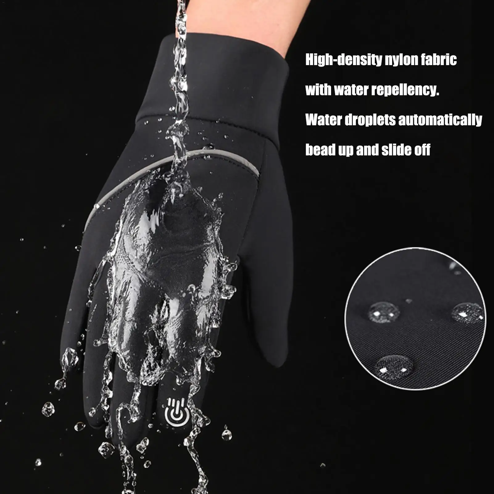 

USB Heated Gloves Winter Warm motorcycle Heating Mitten Thermal Windproof Warmers Touchscreen Mitt for Driving Snow Cycling