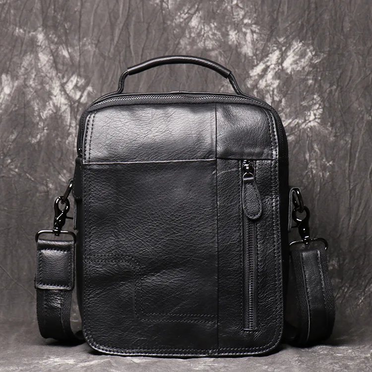 Borsa da uomo in pelle borsa a tracolla a tracolla in pelle da donna borsa a mano di grande capacità valigetta