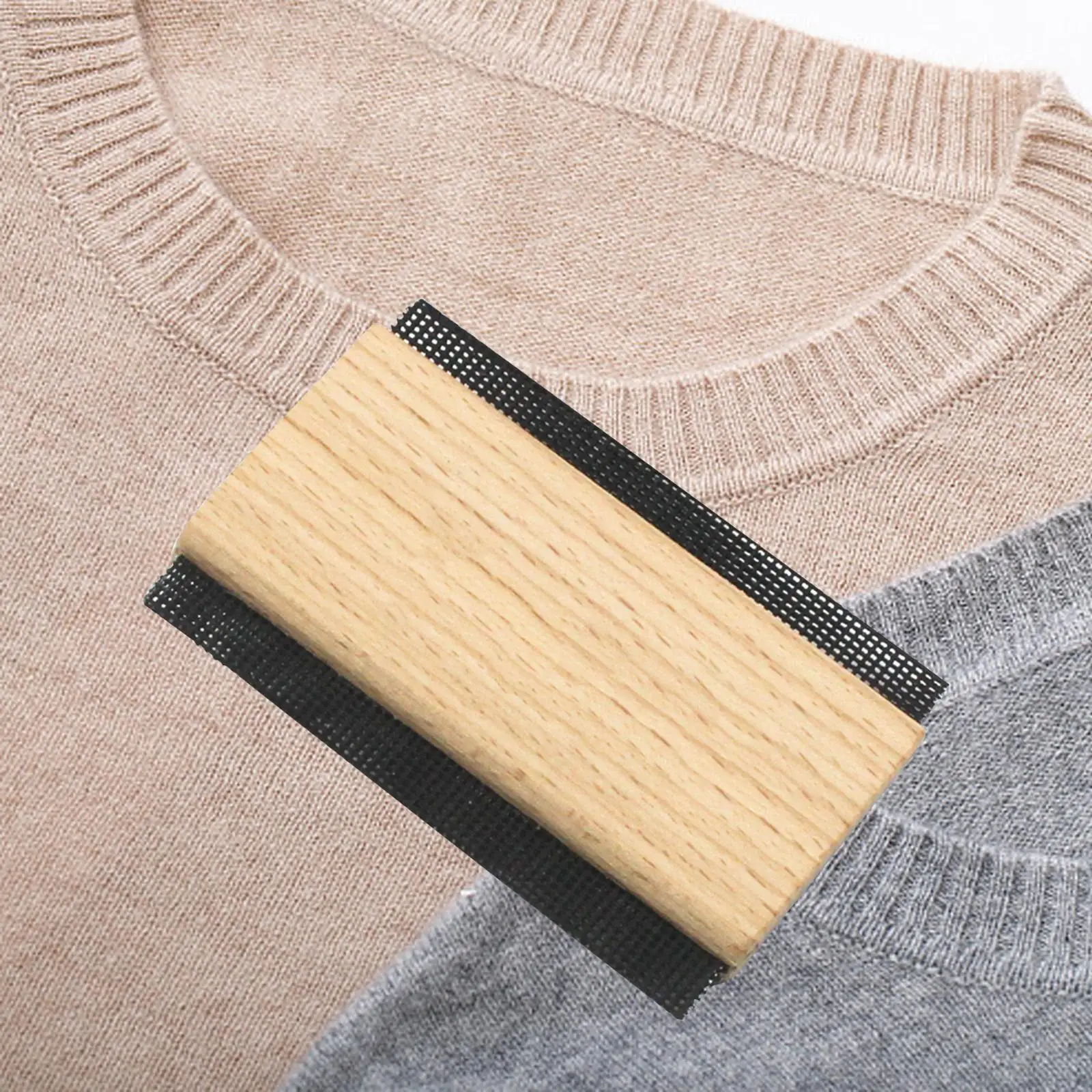 Manual Wool Shaver Lint Remover Wooden Comb Fabric Brush Tool for Removing Fuzz from Clothes Home Office Use