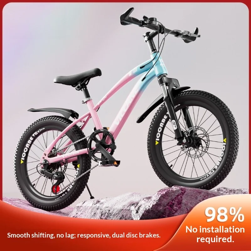 

Складной детский велосипед 20 дюймов, 6 скоростей, горный, портативный, легкий, с регулируемой высотой сиденья, для детей 6-12 лет, городской, складной велосипед для поездок на работу