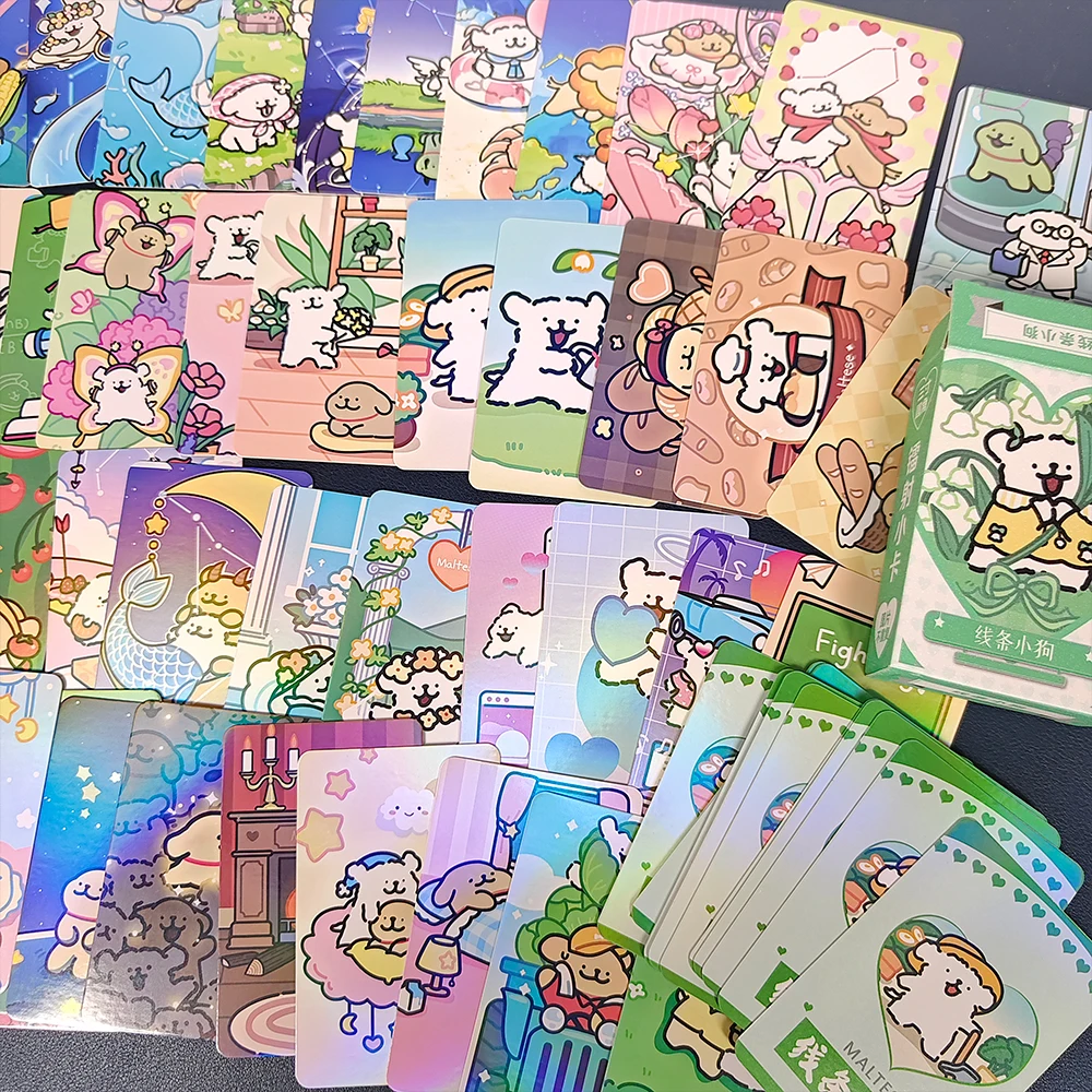 55 Pc/set maltese Manga Laser Lomo Card Album Comic Characters Photocard Fans Collection Cards