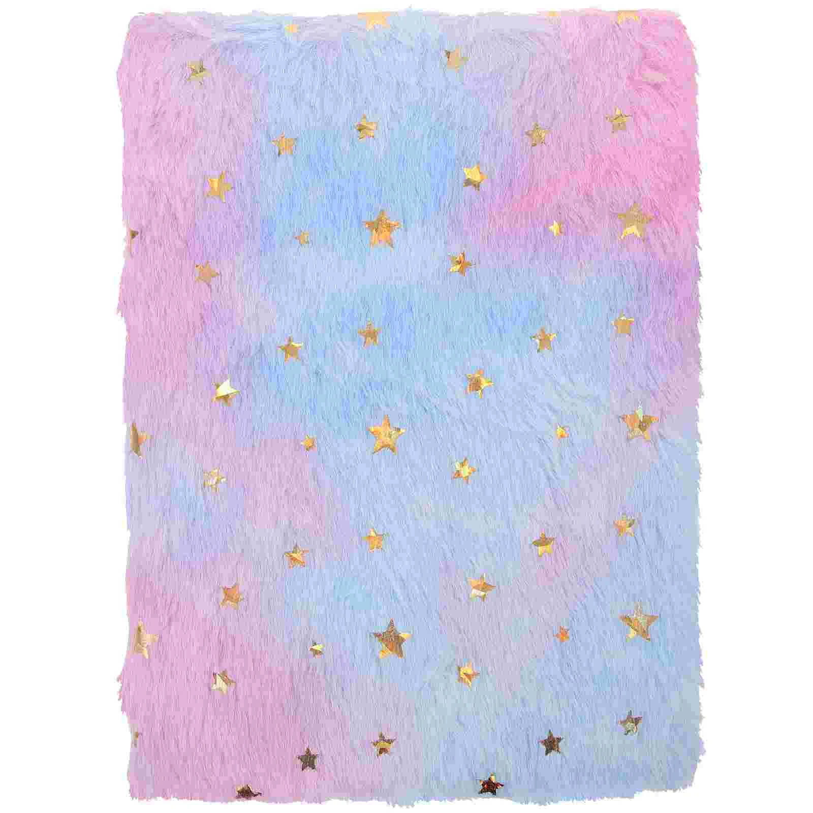 Peluche Notebook Fluffy cover diario A4 Hardback Notes Pocket Cartoon Notepad Single Hole