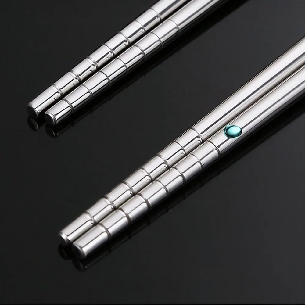 304 Stainless Steel Extended Handle Chopsticks Reusable Heat-Resistant Hot Pot Chopsticks Public Chopsticks for Household