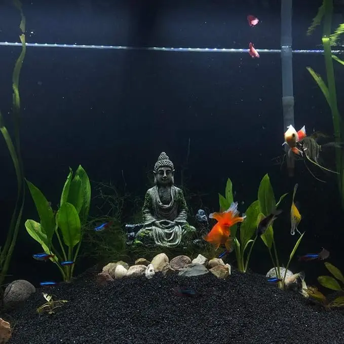 Aquarium Buddha Statue Decorations - Aquarium Decor Ornament Fish Tank Buddha Statue Decoration