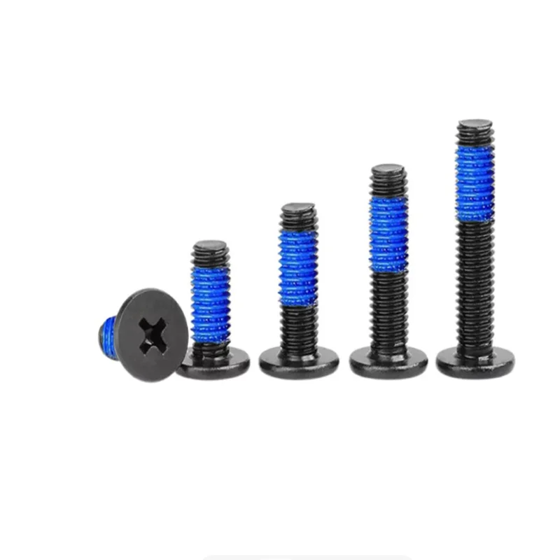 50Pcs M2 M2.5 M3 CM Screws Black Laptop Dispense Flat Head Screws SSD Solid State Disk Machine