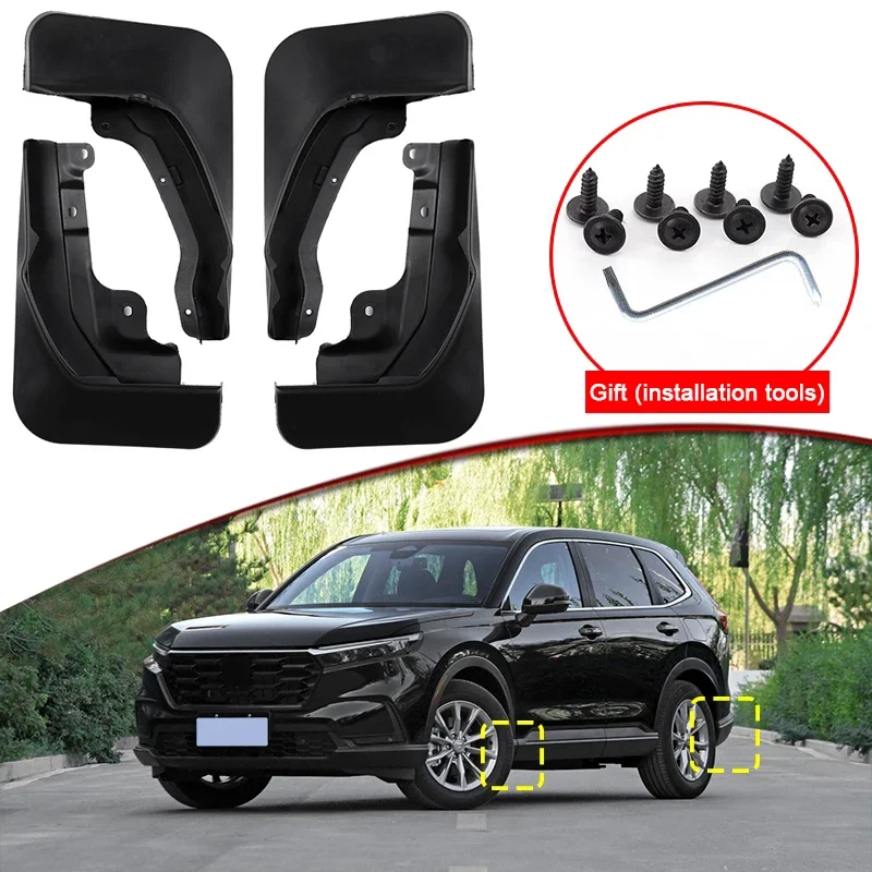 

Стайлинг автомобиля для Honda CRV CR-V 2017-2024 ABS автомобильные брызговики брызговики переднее и заднее крыло автоаксессуары