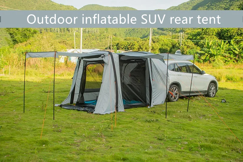 insulated Inflatable portable camping car rear tent with Air pump for suv tail 