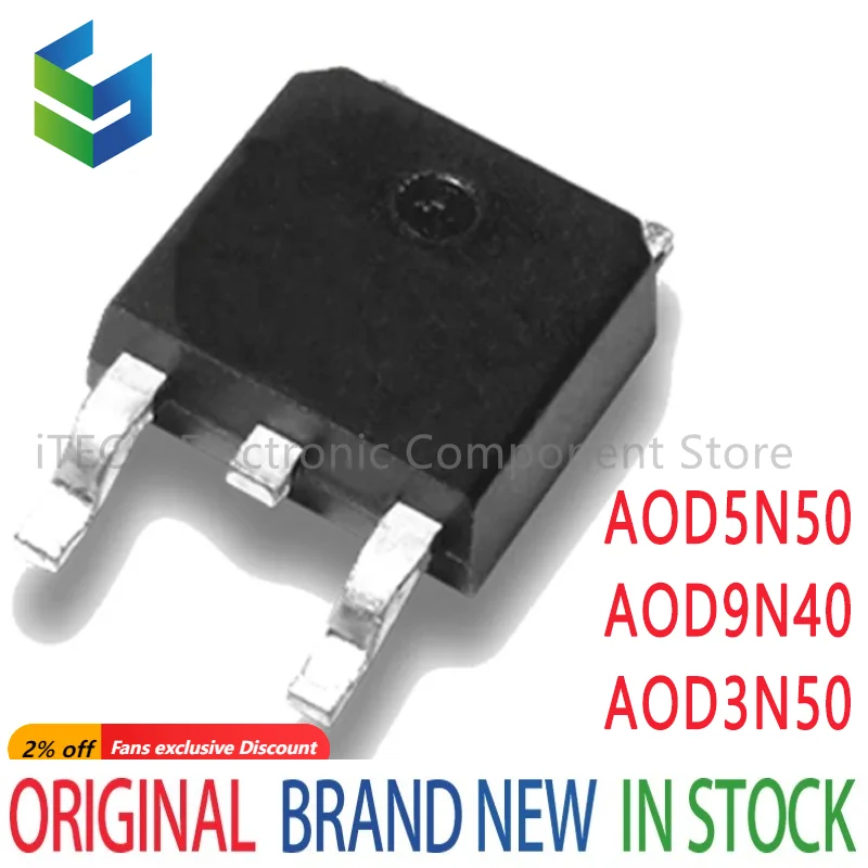 5pcs AOD5N50 TO-252 D5N50 TO252 5N50 SOT MOS 5A 500V AOD3N50 D3N50 AOD9N40 D9N40