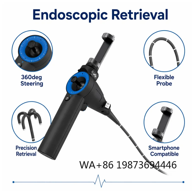 5.8mm Veterinary Cystoscope,  steerable probe for bladder inspection of cats, dogs and other companion animals