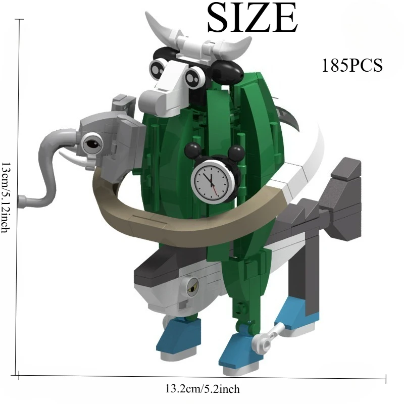 

185PCS Hybrid Creature Building Kit - Fantasy Animal Fusion Model for Teens & Adults, Creative DIY Gift with Guidebook