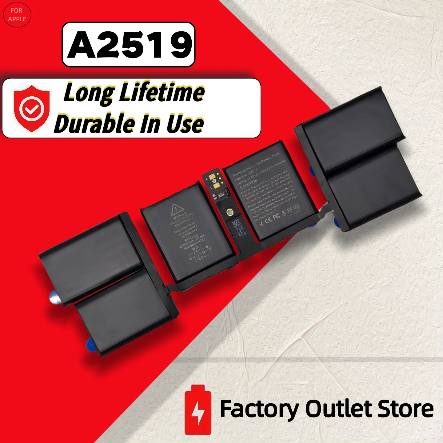 Wholesale And Retail Replacement Battery A2519 69.6Wh For MacBook Pro 14 inch A2442 A2779 A2918 M1 Pro 2021 Notebook Battery