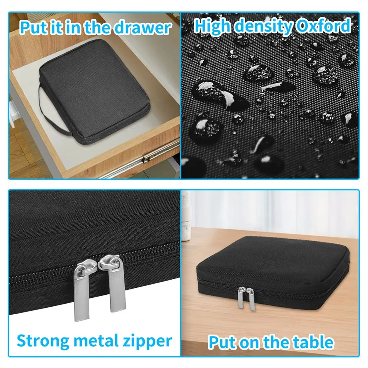 ABYB 20 منظم حزام الساعة، حامل أشرطة الساعة المتينة، حقيبة حمل للتخزين لمعظم أحجام أشرطة الساعة #6