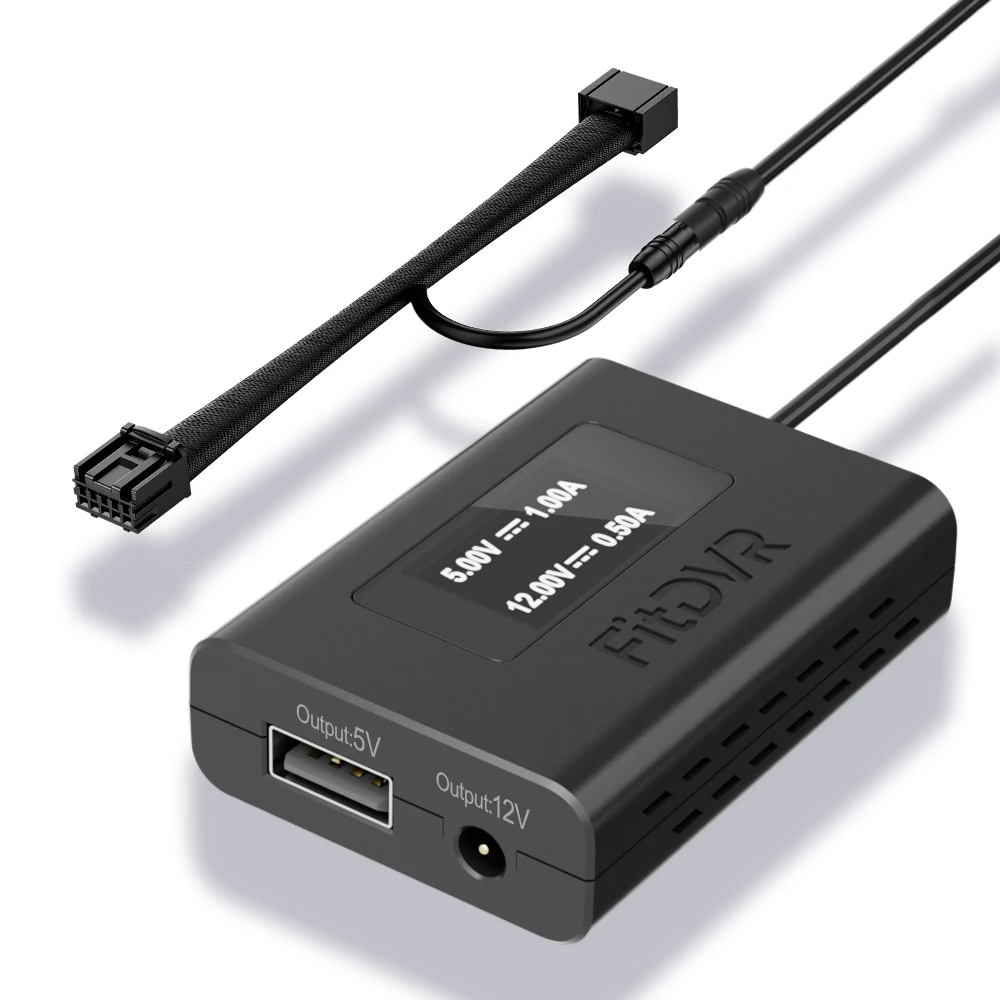 

FitDVR Dash Cam Power Adapter (5-Pin) for Mazda CX-5, MX-5, Mazda 3, Mazda 6 with Auto-dimming mirror, LED display, D3-051