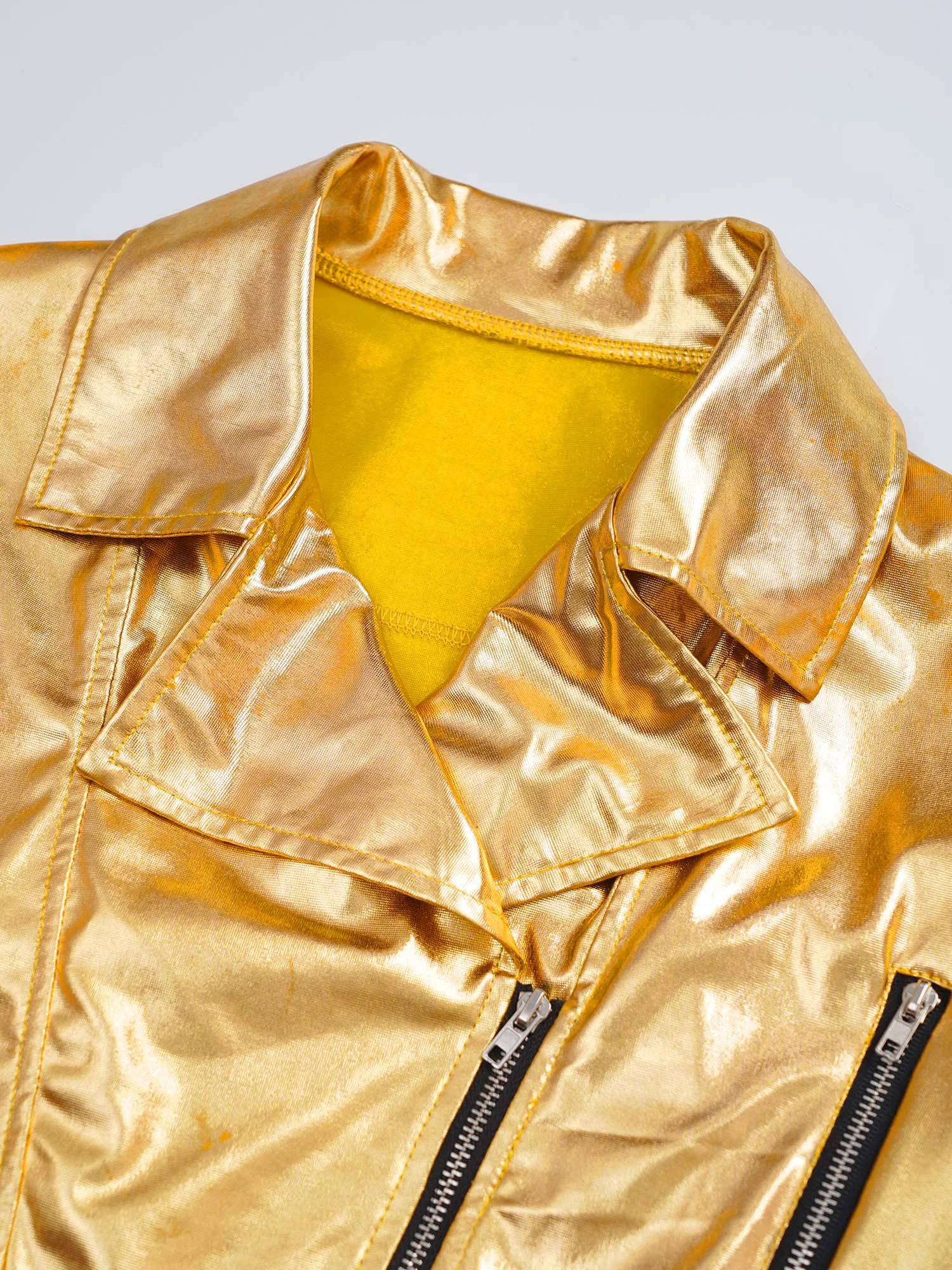 

Children's Coats Hip Hop Outerwear Kids Boys Girls Motorcycle Jacket Baseball Jacket Jazz Dance Costume Streetwear Dancewear