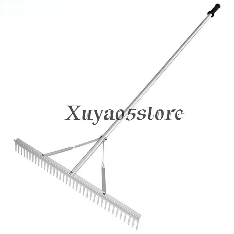 Outdoor household aluminum landscape rake, sand garbage cleaning , lake weed rake, flat sand rake,