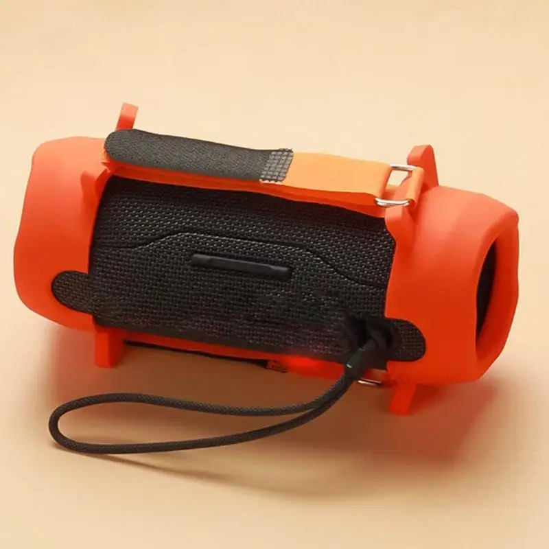 96BA Nonslip Grip Case For FLIP ESSENTIAL 3 Speaker With Precise Cut to Buttons