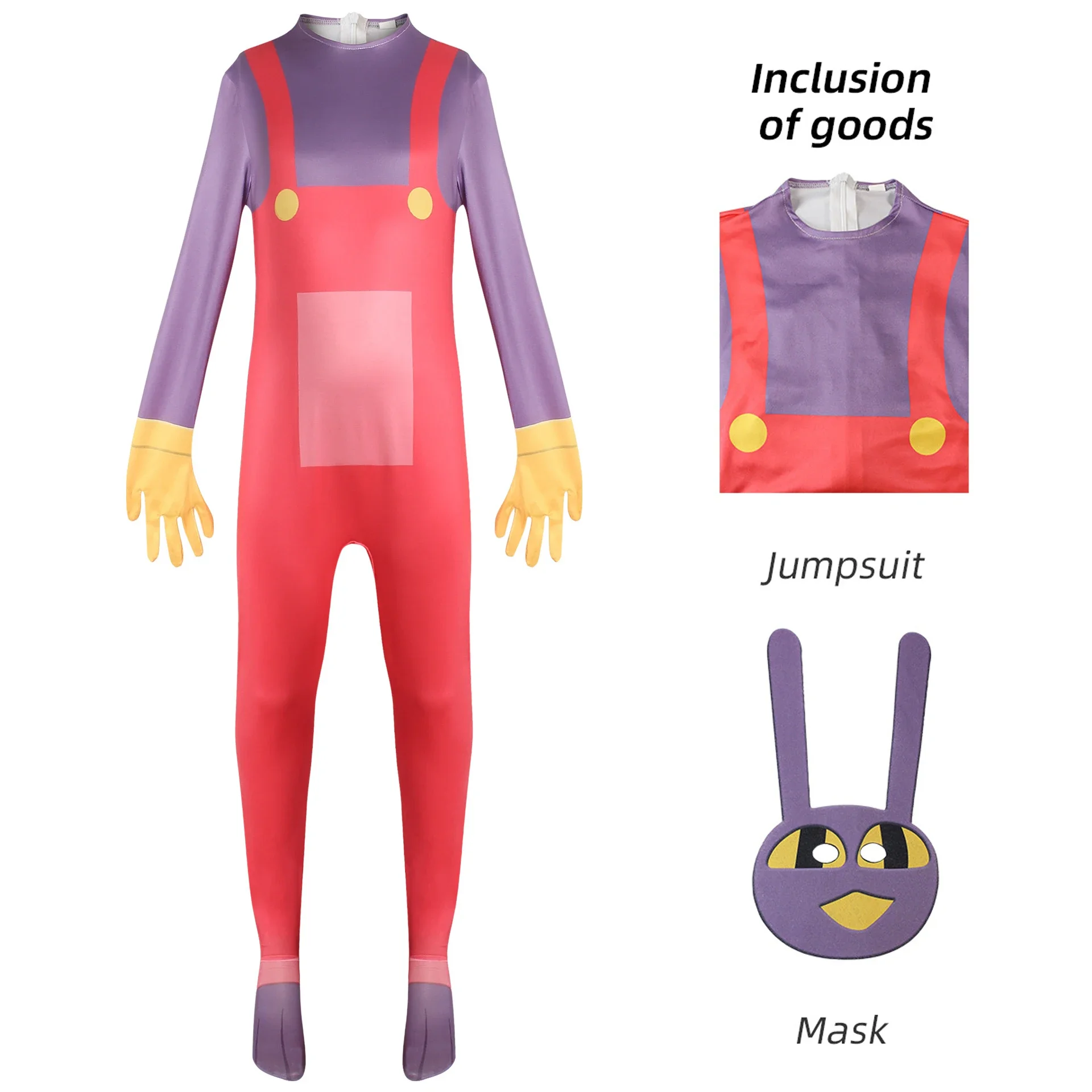 2025Anime Incredibile Circo Digitale Cosplay Pomni Costume Cosplay Halloween Ragatha Jax Caine Teatro Bambini Divertente Cosplay