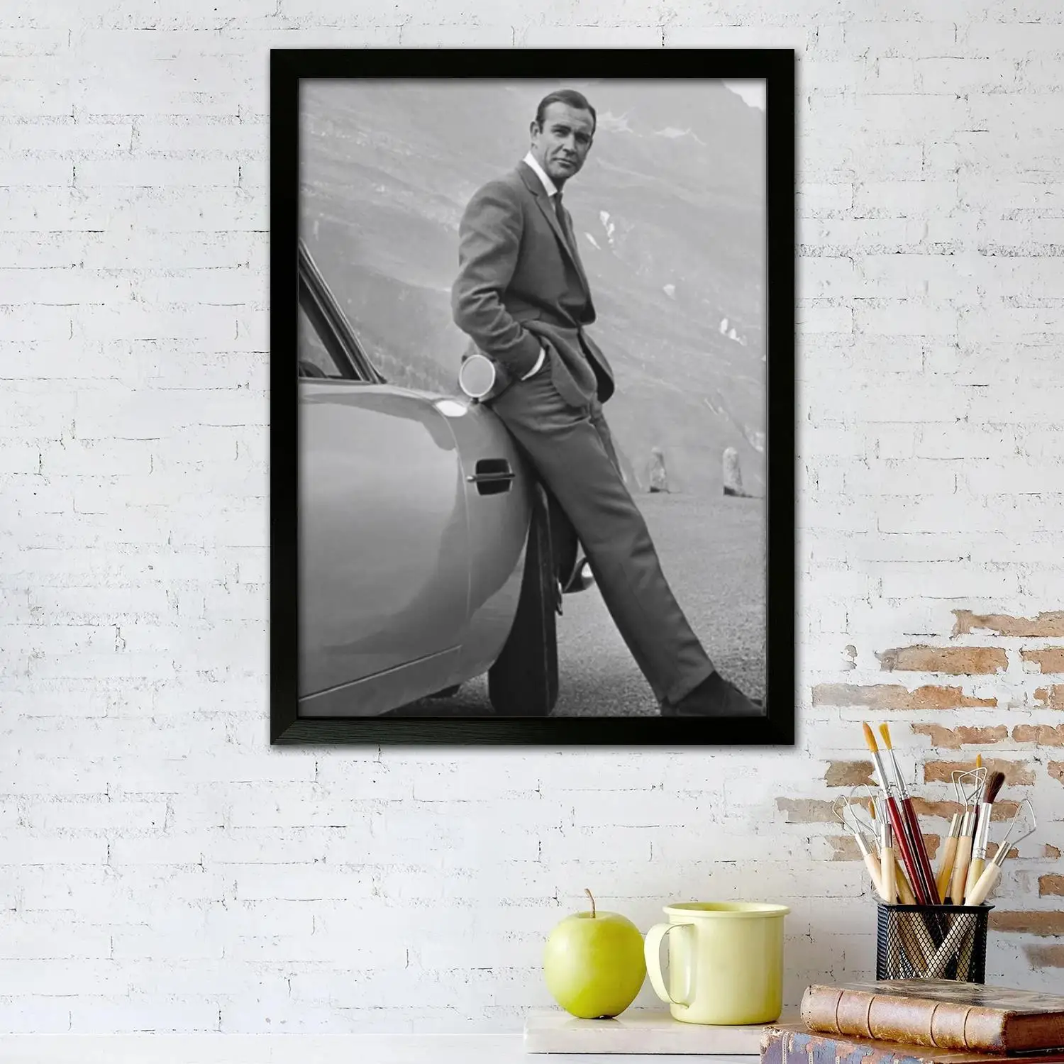 connery actor Canvas Art Poster, Wall Art Picture Print, Modern Family Bedroom Decor Posters,Decorative painting