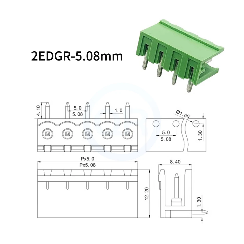 (10 Zestawów) DG KF 2EDG 5.08 2EDGK 2EDGV 2EDGR 5.08mm 2~24P Wtykowe Listwy Zaciskowe Kątowe Końcówki Wtykowe Zestaw Uszczelniony Rozdzielony 15EDG — zdjęcie produktu 6