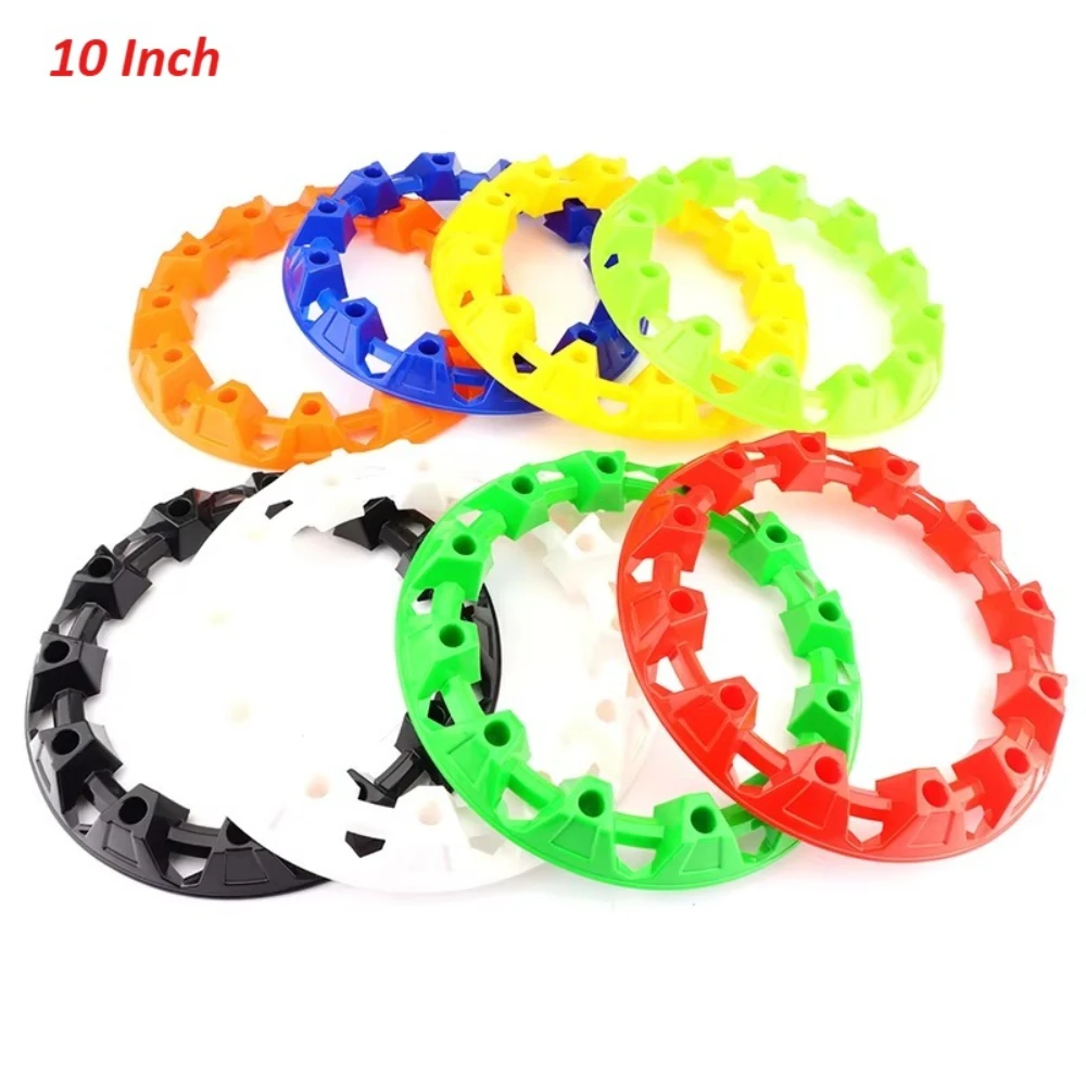 4pcs 10-inch ATV Wheel Trim Hub Protection Decor Rim Cap Universal Vehicle All Terrain Wheel Plastic Cover Fit to 10 Inch Wheels